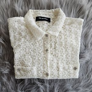 The Kooples White Lace Blouse